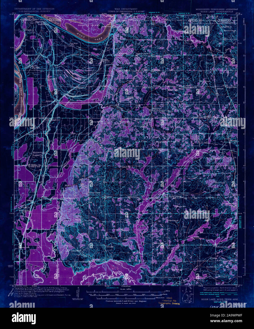 Horn lake mississippi map hires stock photography and images Alamy