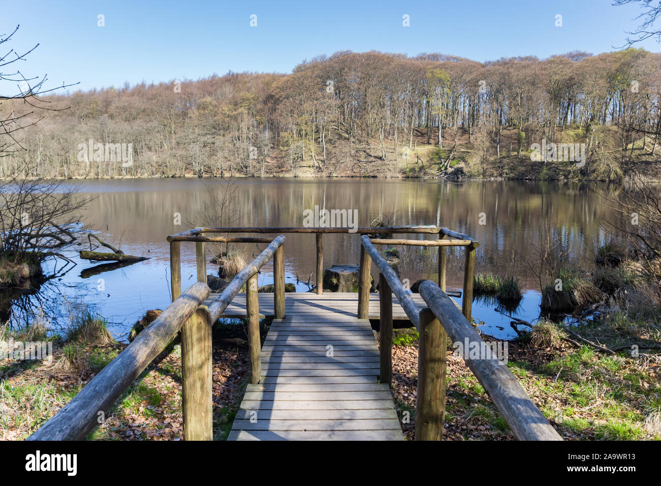 Herthasee Lake In Jasmund National Park On Rugen Island Germany Stock Photo Alamy
