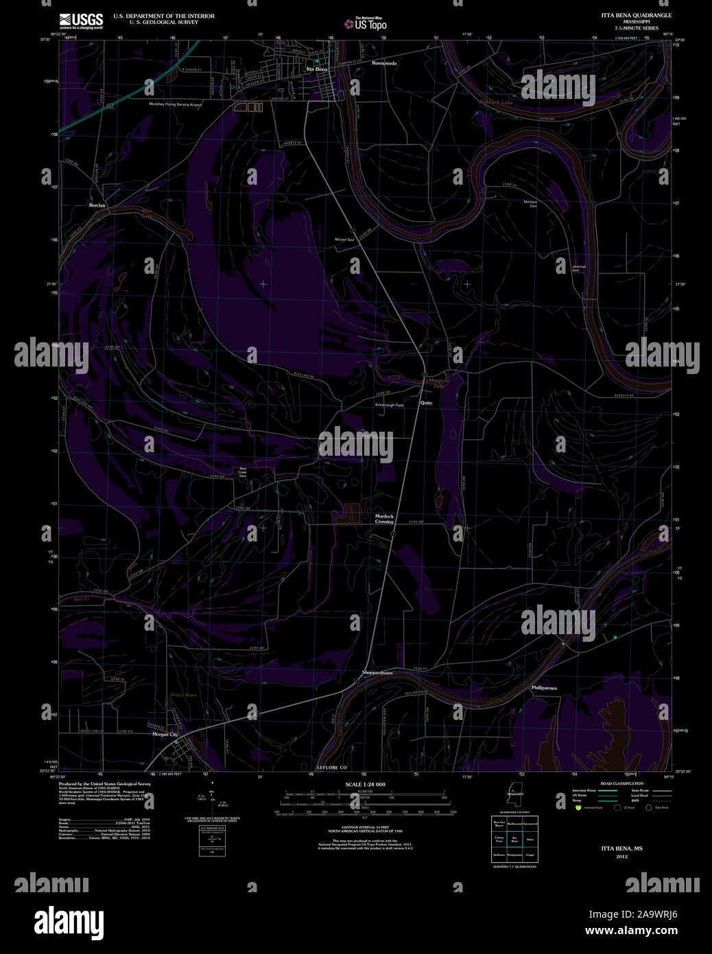 Itta bena map hires stock photography and images Alamy