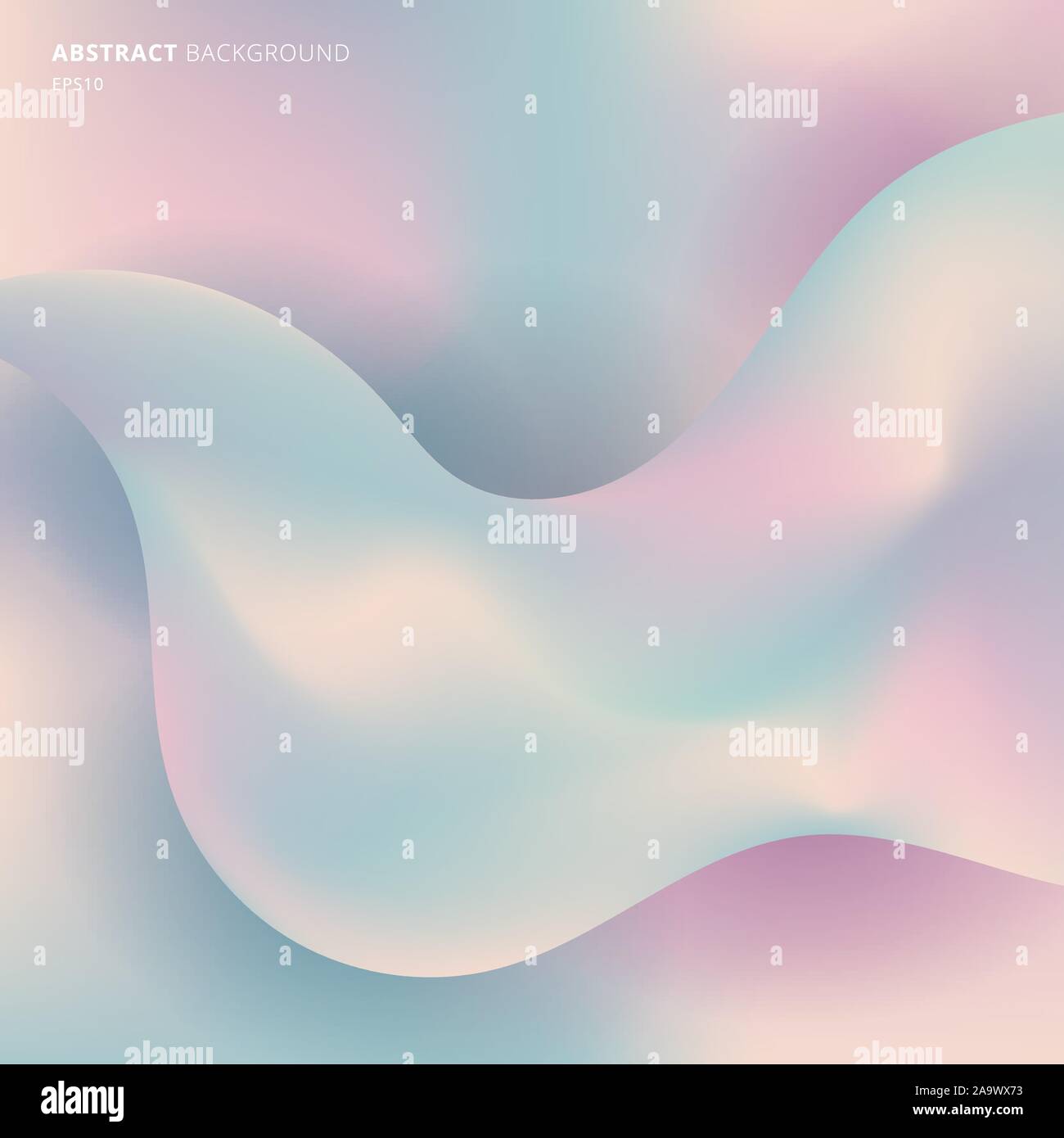 Abstract soft fluid shapes pastel dynamic gradient color background ...