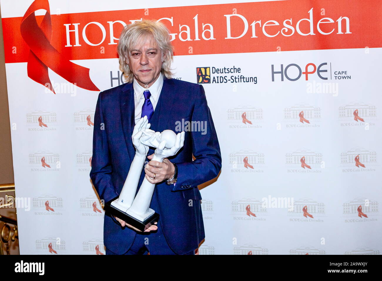 Deutschland. 18th Nov, 2019. Sir Bob Geldof at the 14th Hope Gala in the Schauspielhaus. Dresden, 16.11.2019 Special conditions: Price agreement required for title usage | usage worldwide Credit: dpa/Alamy Live News Stock Photo