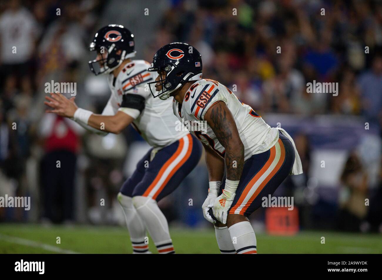 December 9, 2018..Los Angeles Chargers defensive end Isaac Rochell #98  before the Cincinnati Bengals vs Los Angeles Chargers at Stubhub Center in  Carson, Ca on December 9, 2018. (Photo by Jevone Moore)(Credit