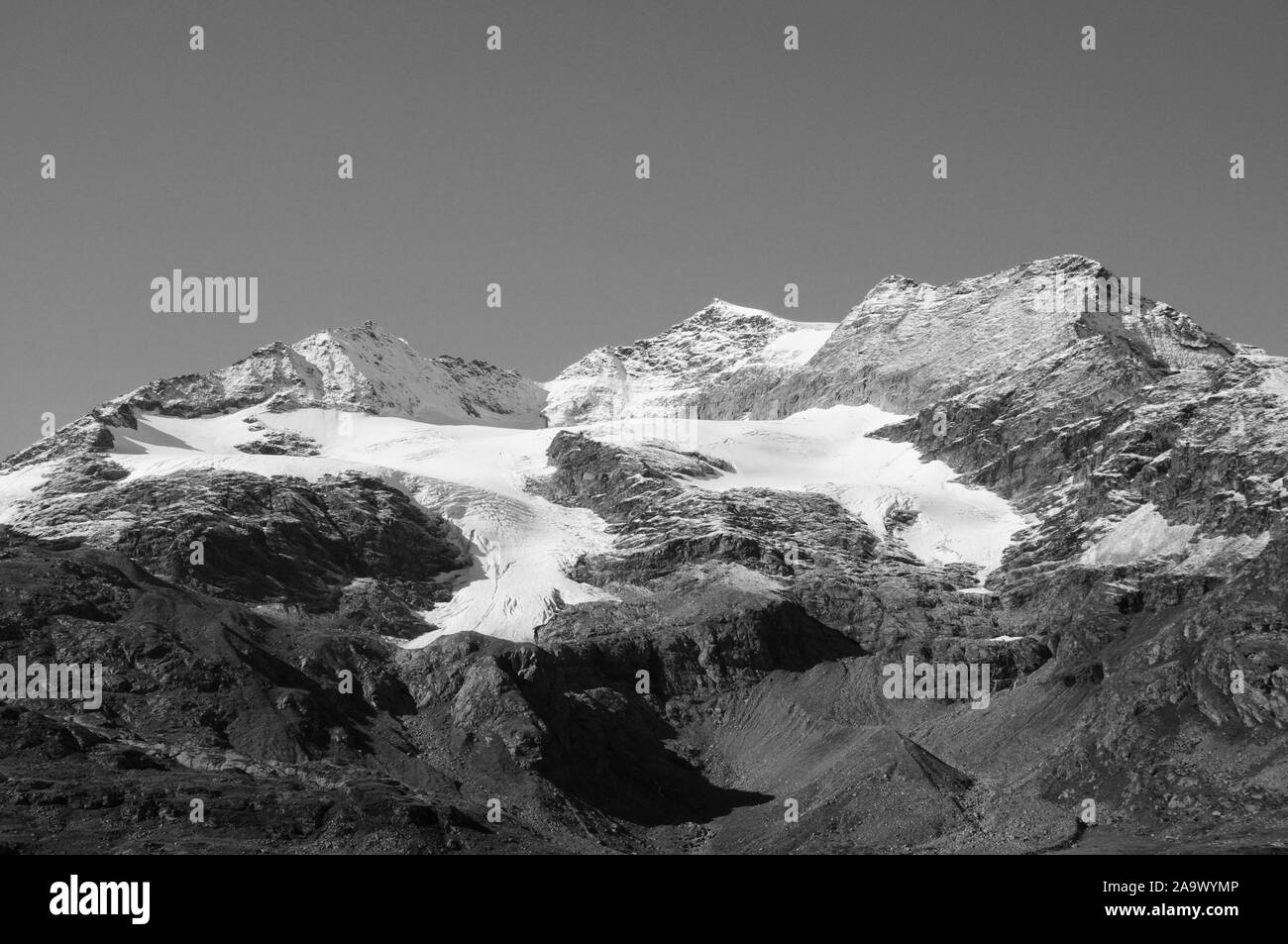Global Climate Change: Melting glaciers at Bernina Pass in the swiss ...