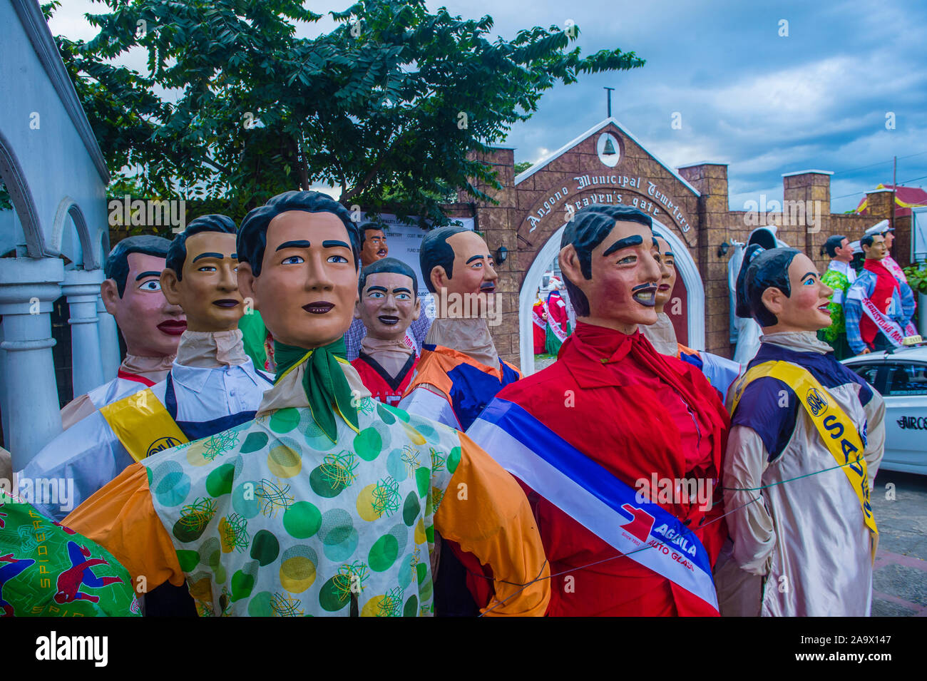 Higantes in the Higantes festival in Angono Philippines Stock