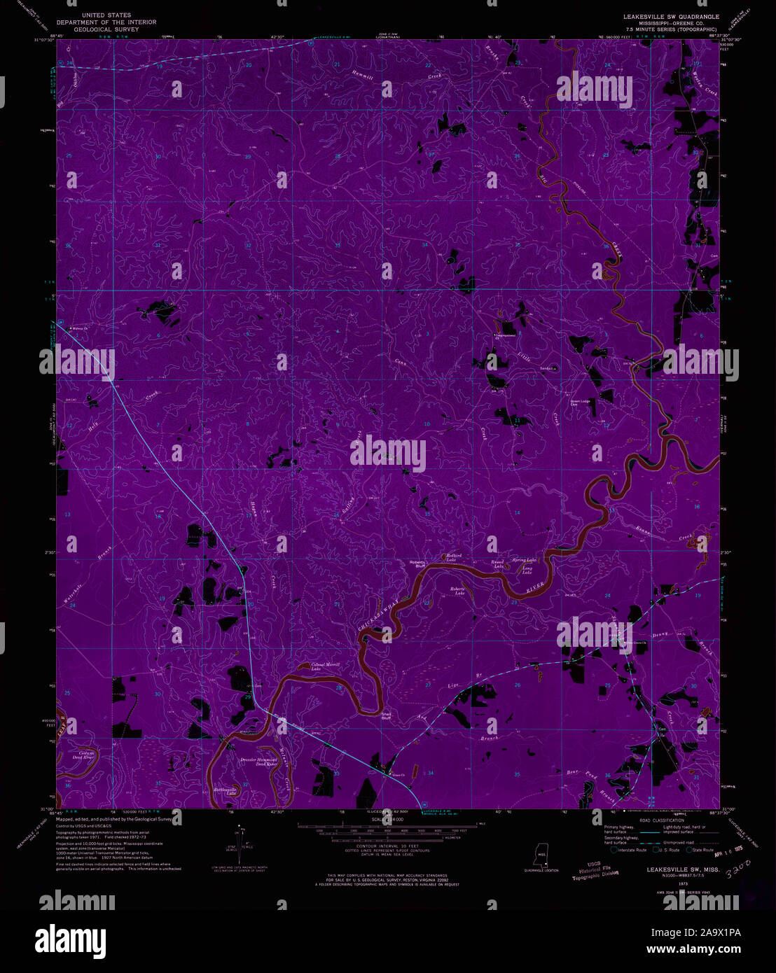 Map of leakesville hires stock photography and images Alamy