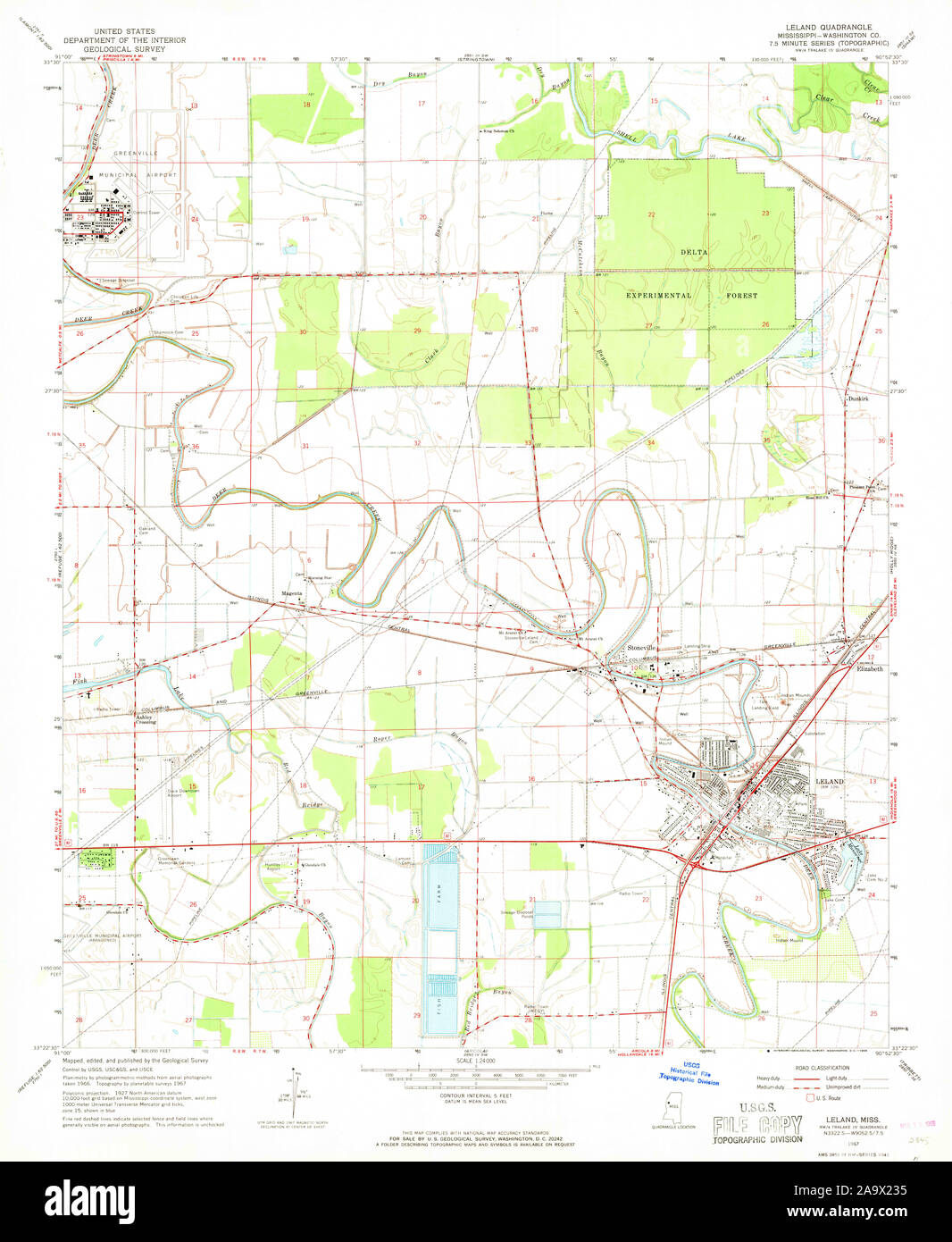 Map of leland mississippi hires stock photography and images Alamy