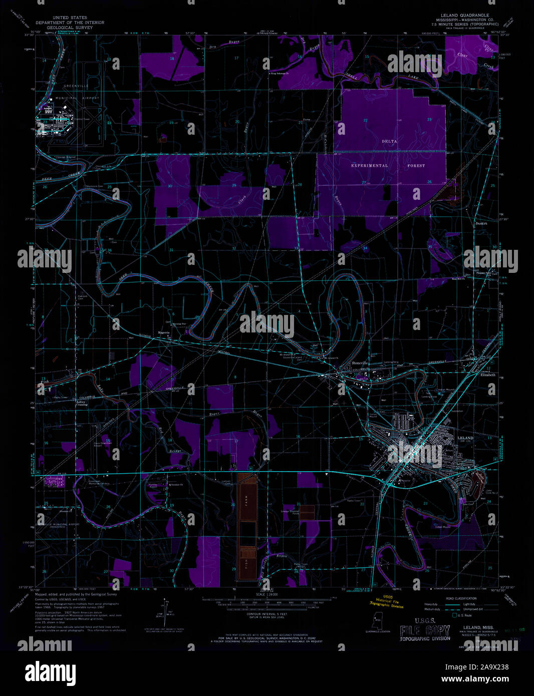 Leland mississippi map hires stock photography and images Alamy