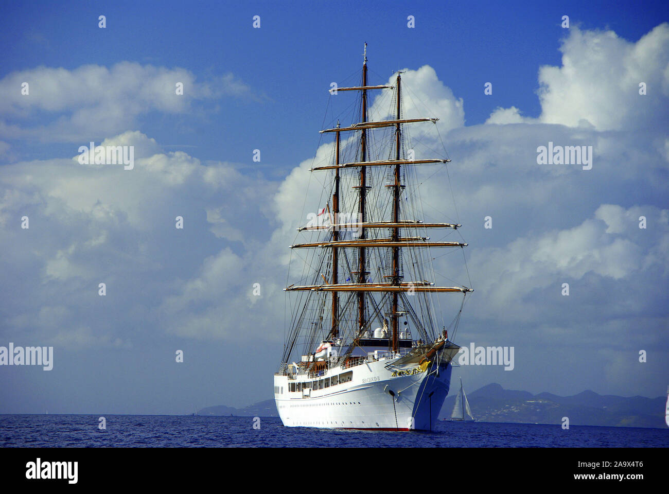 Karibik; Französiche Antillen; Saint Barthelemy; St. Barth, Sea Cloud II Stock Photo