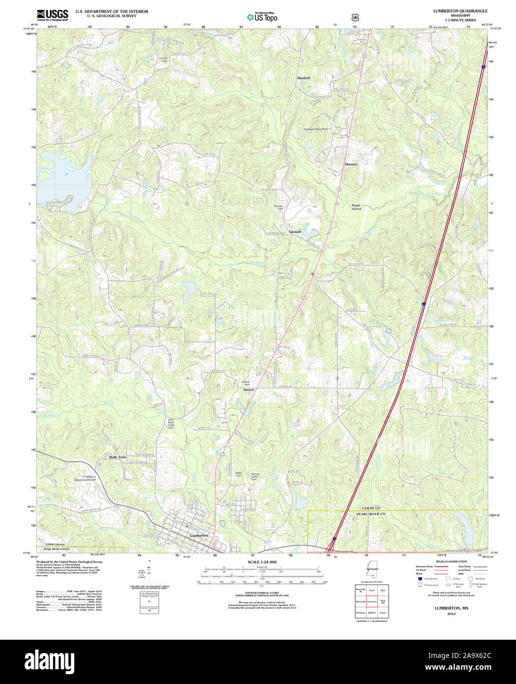 Map of lumberton hires stock photography and images Alamy