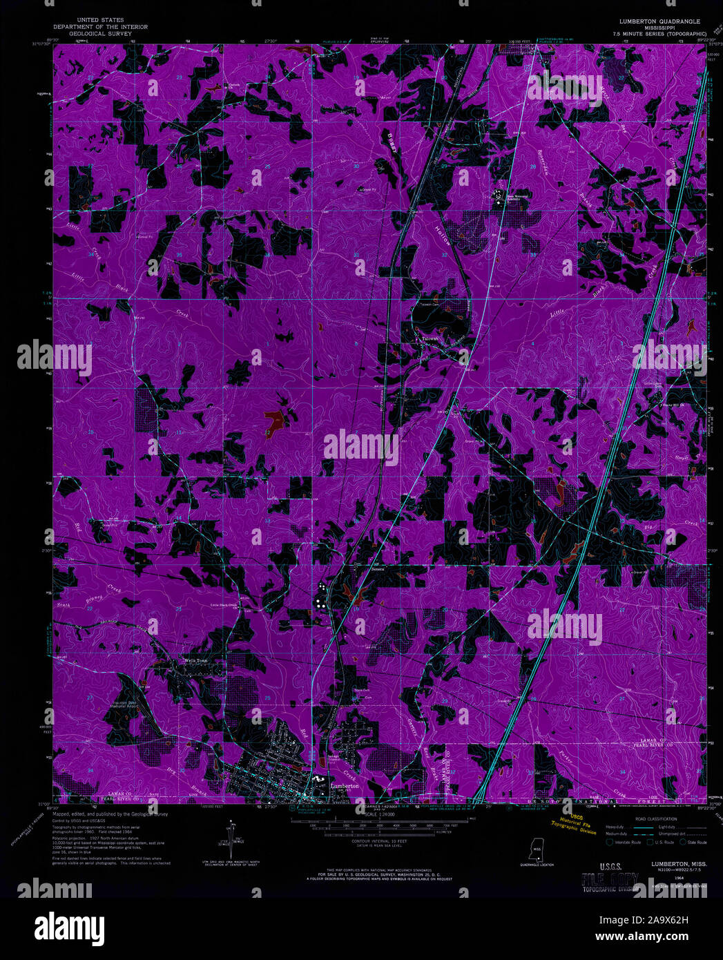 Lumberton mississippi map hires stock photography and images Alamy