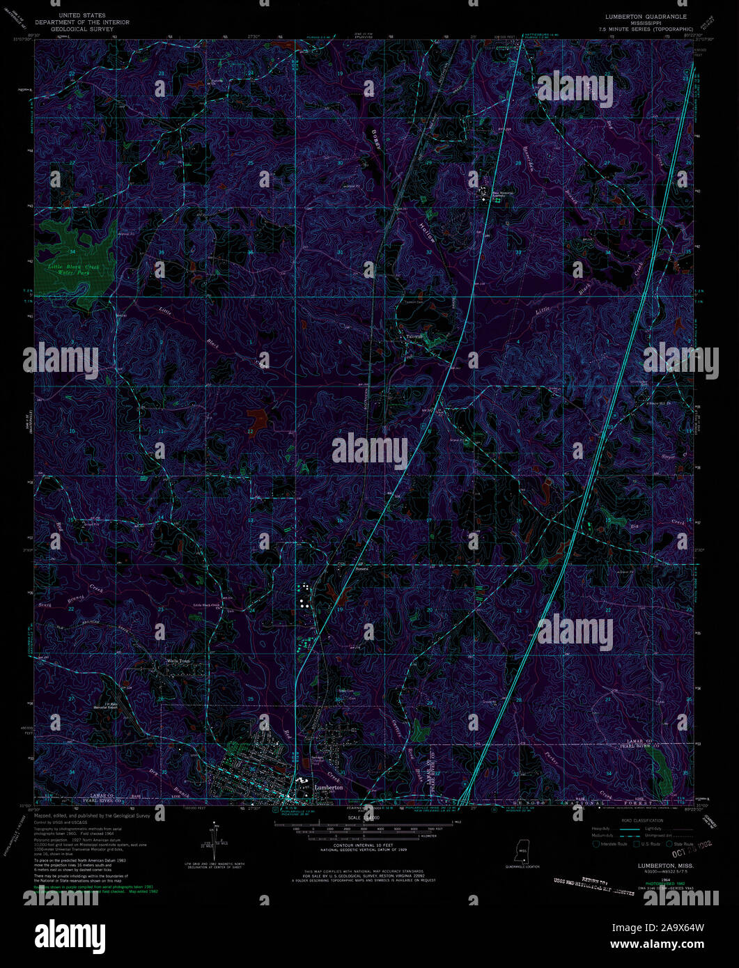 Lumberton mississippi map hires stock photography and images Alamy