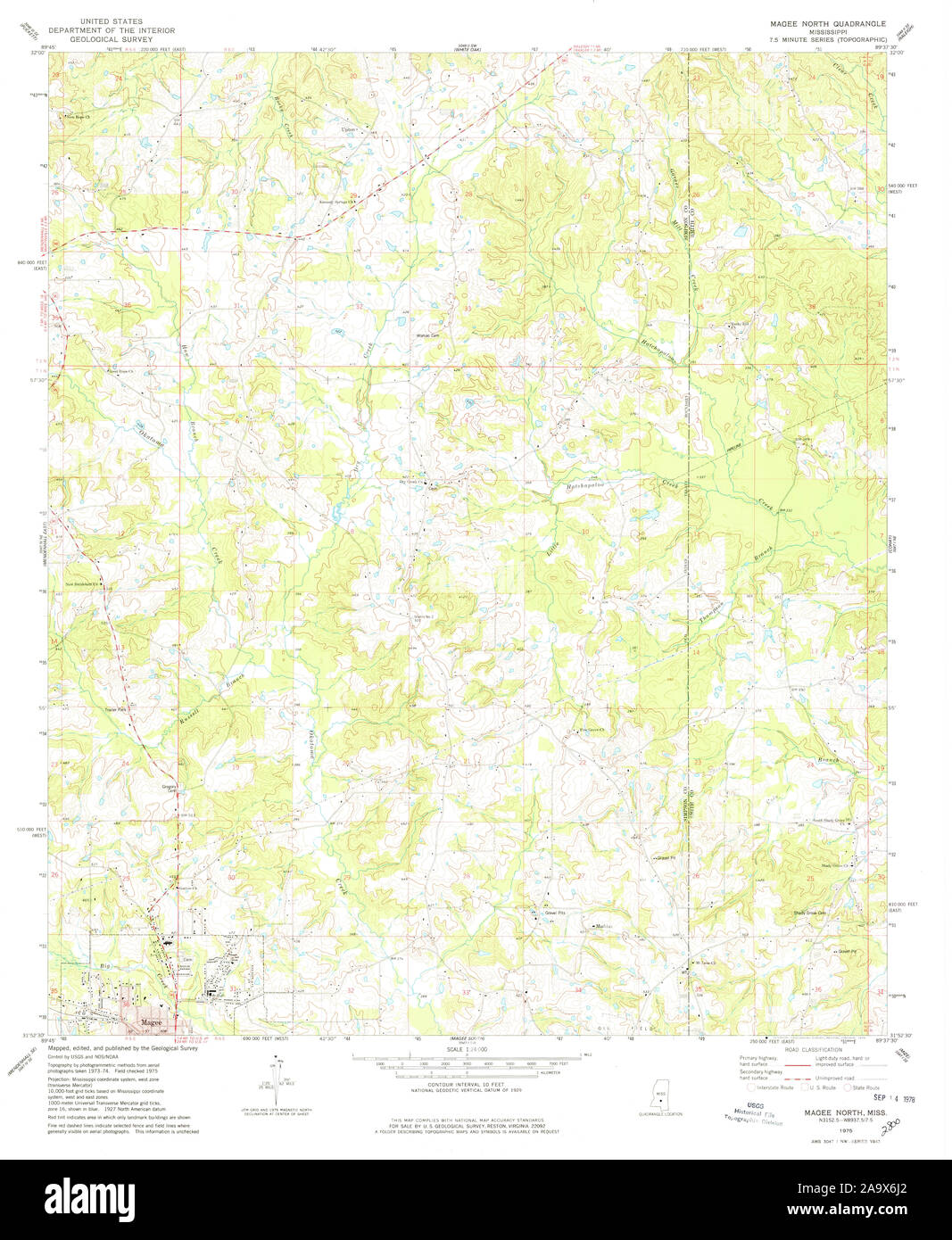 Magee mississippi map Cut Out Stock Images & Pictures Alamy