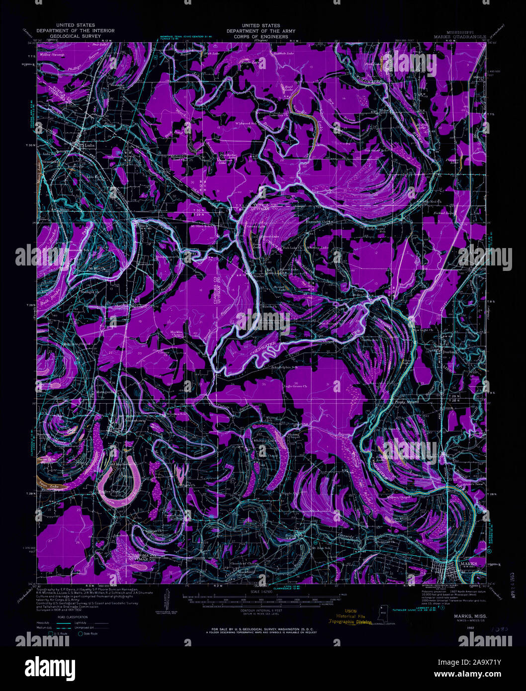 Map of marks mississippi hires stock photography and images Alamy