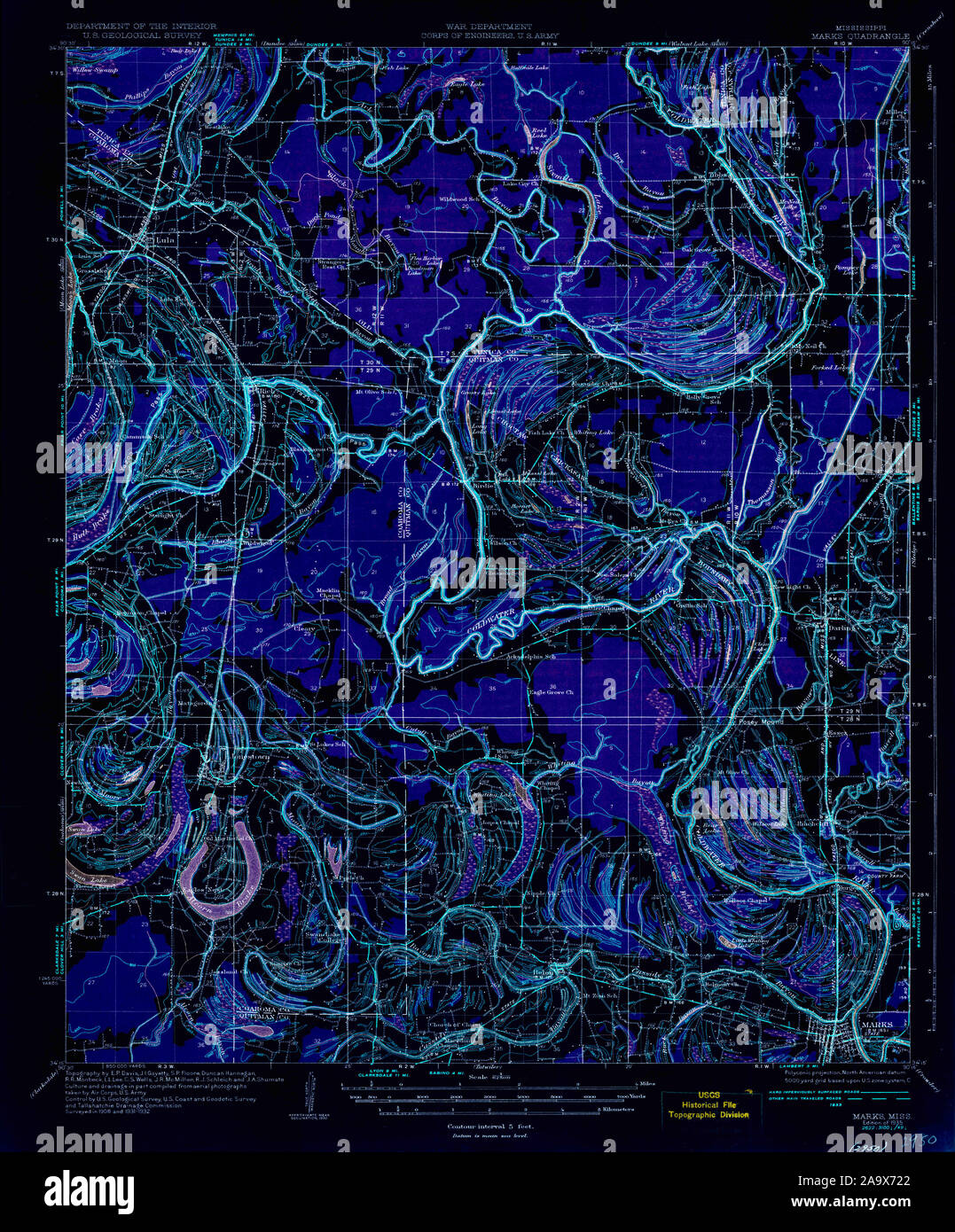 Map of marks mississippi hires stock photography and images Alamy