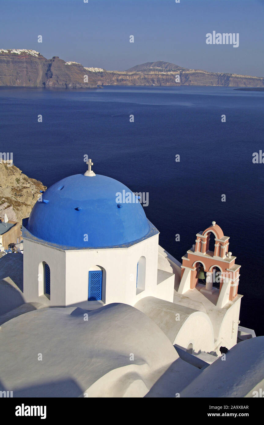 Europa, Griechenland, Kykladen, Santorin, Kirche, Basilika, Stock Photo