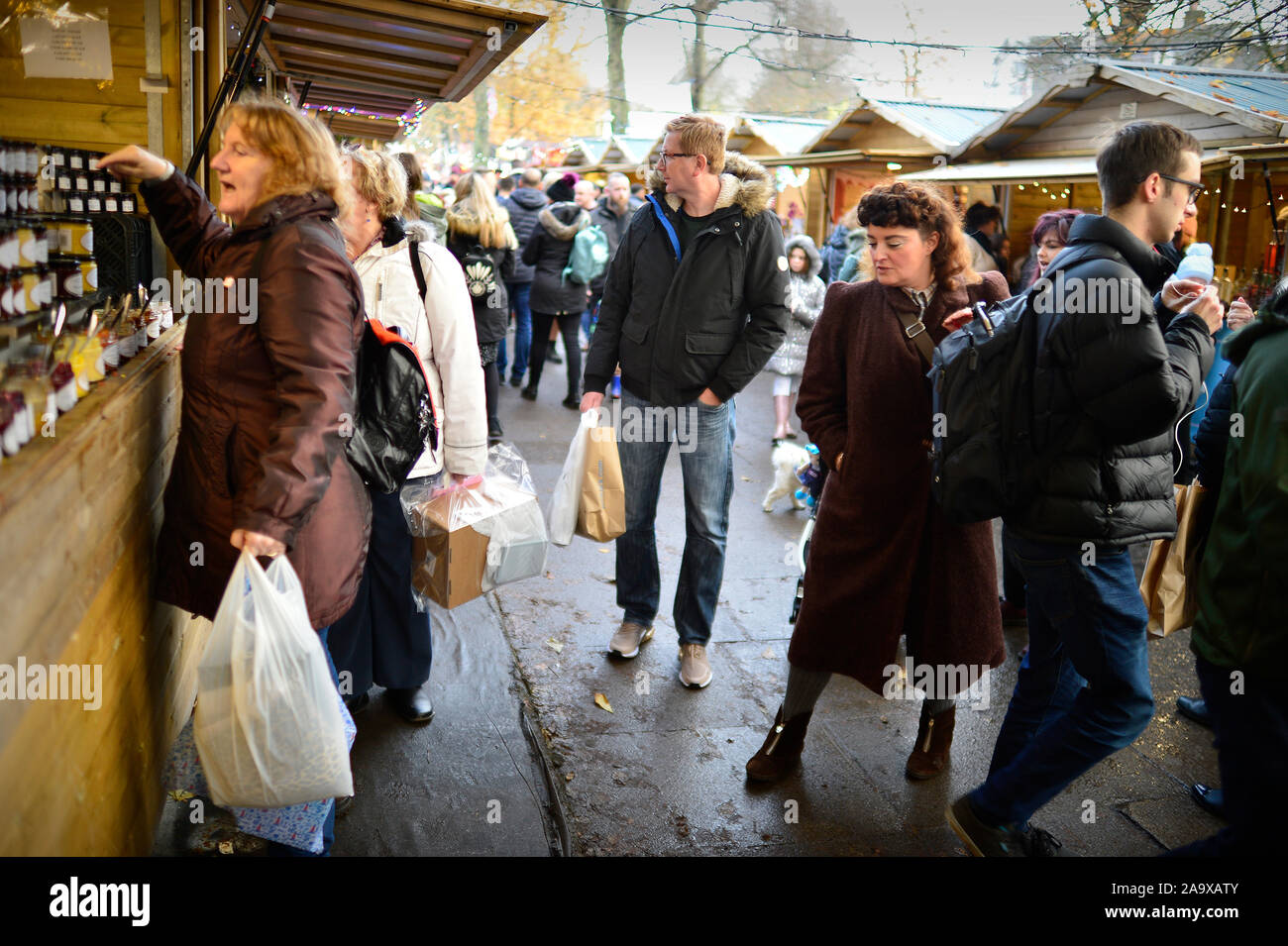 Harrogate Christmas Market Yorkshire England UK Stock Photo