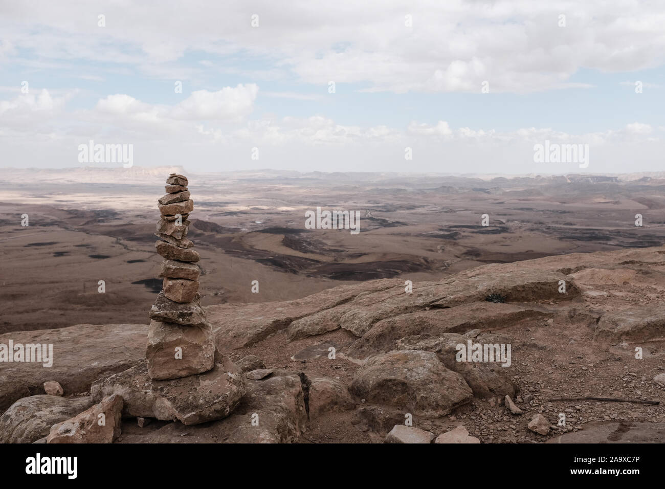 Mitspe Ramon, Israel. 16th November, 2019. The Desert Sculpture Park, an open air museum on the brink of the Ramon Crater in Israel's Negev Desert, hosts works by Israeli artists displaying their deep connection to the history of the land and its landscapes. Credit: Nir Alon/Alamy Live News. Stock Photo
