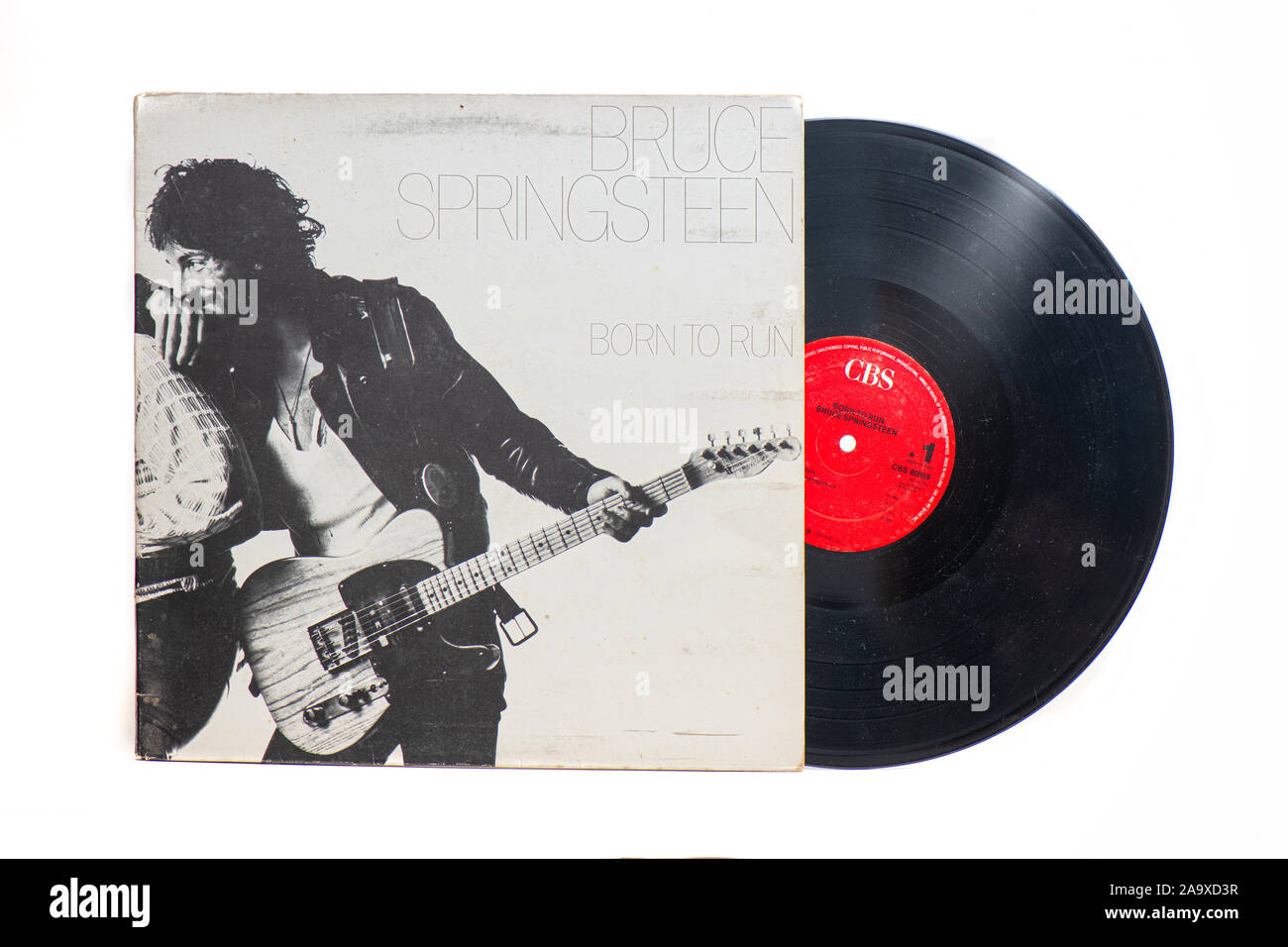 San Pellegrino terme, Italy - November 19, 2019: Original Bruce Springsteen  vinyl record: Born to run Stock Photo - Alamy