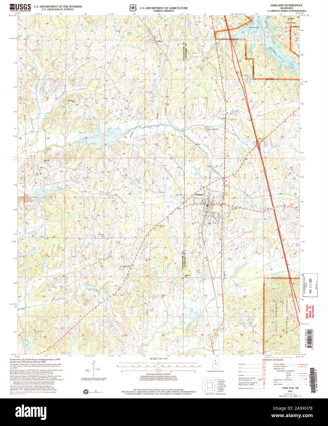 Oakland mississippi map Cut Out Stock Images & Pictures Alamy
