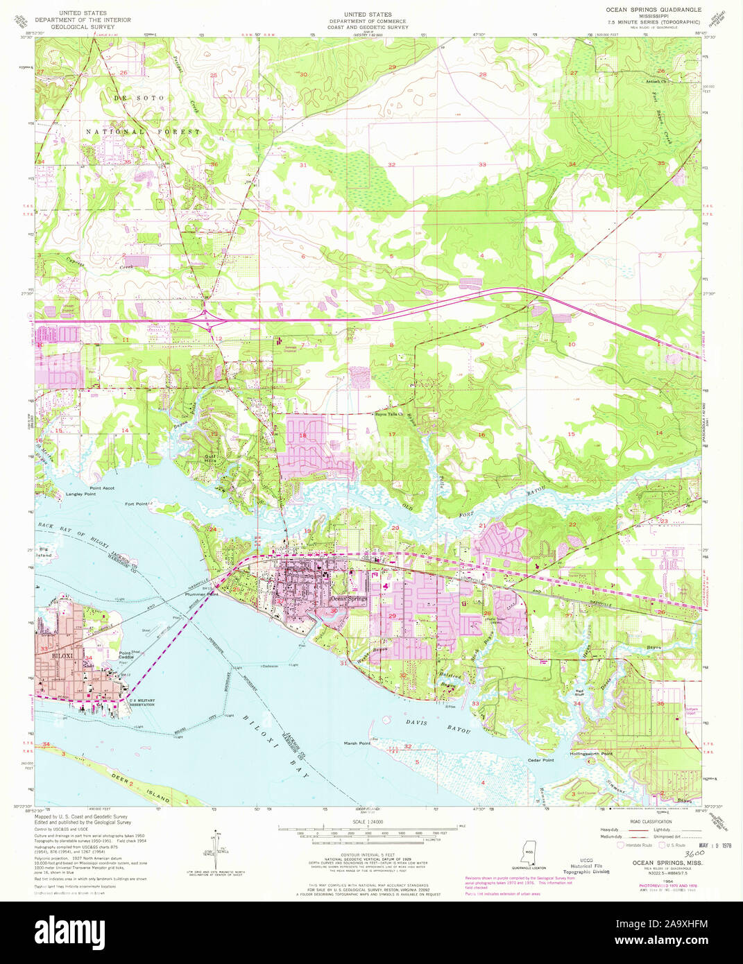 Ocean springs map hires stock photography and images Alamy