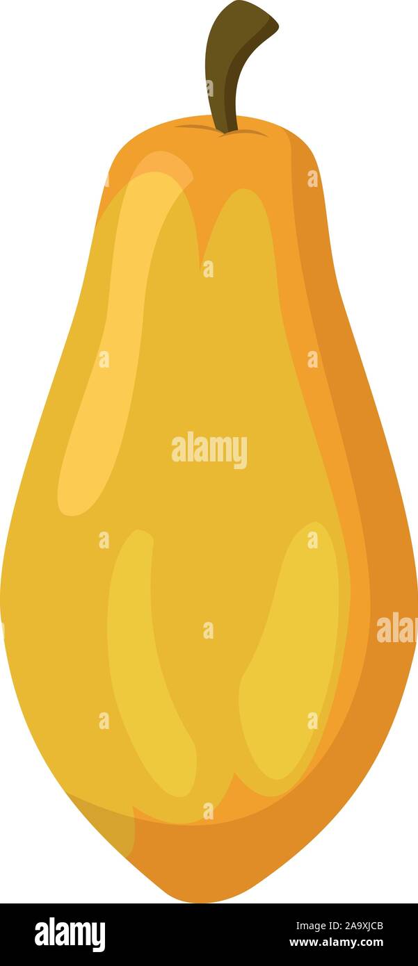 Vector illustration of a funny papaya in cartoon style Stock Vector