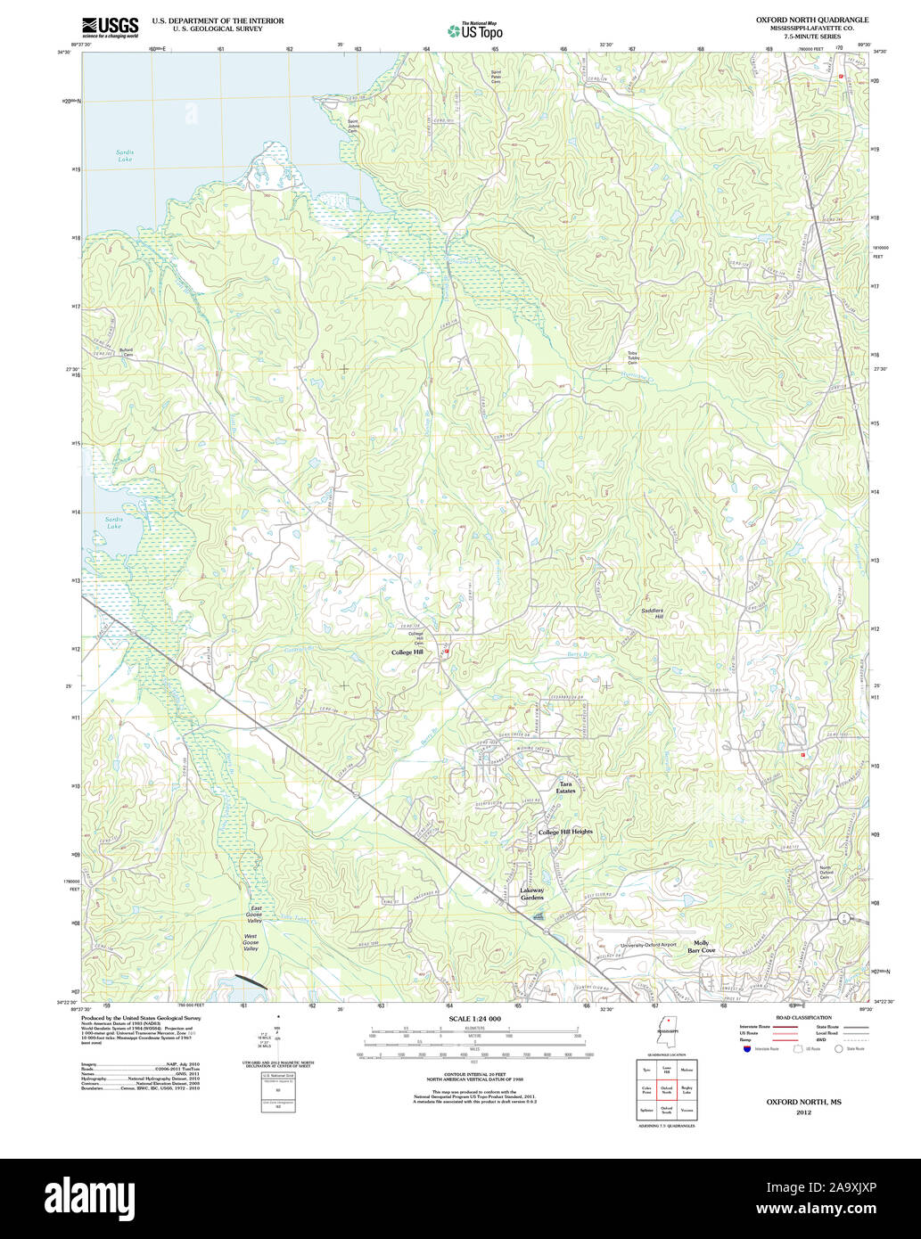 Lafayette County Ms Gis Map Map Of Oxford Mississippi High Resolution Stock Photography And Images -  Alamy