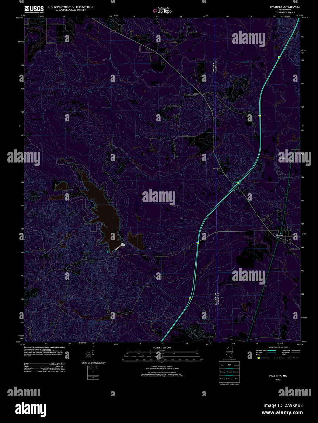 Map of pachuta hires stock photography and images Alamy