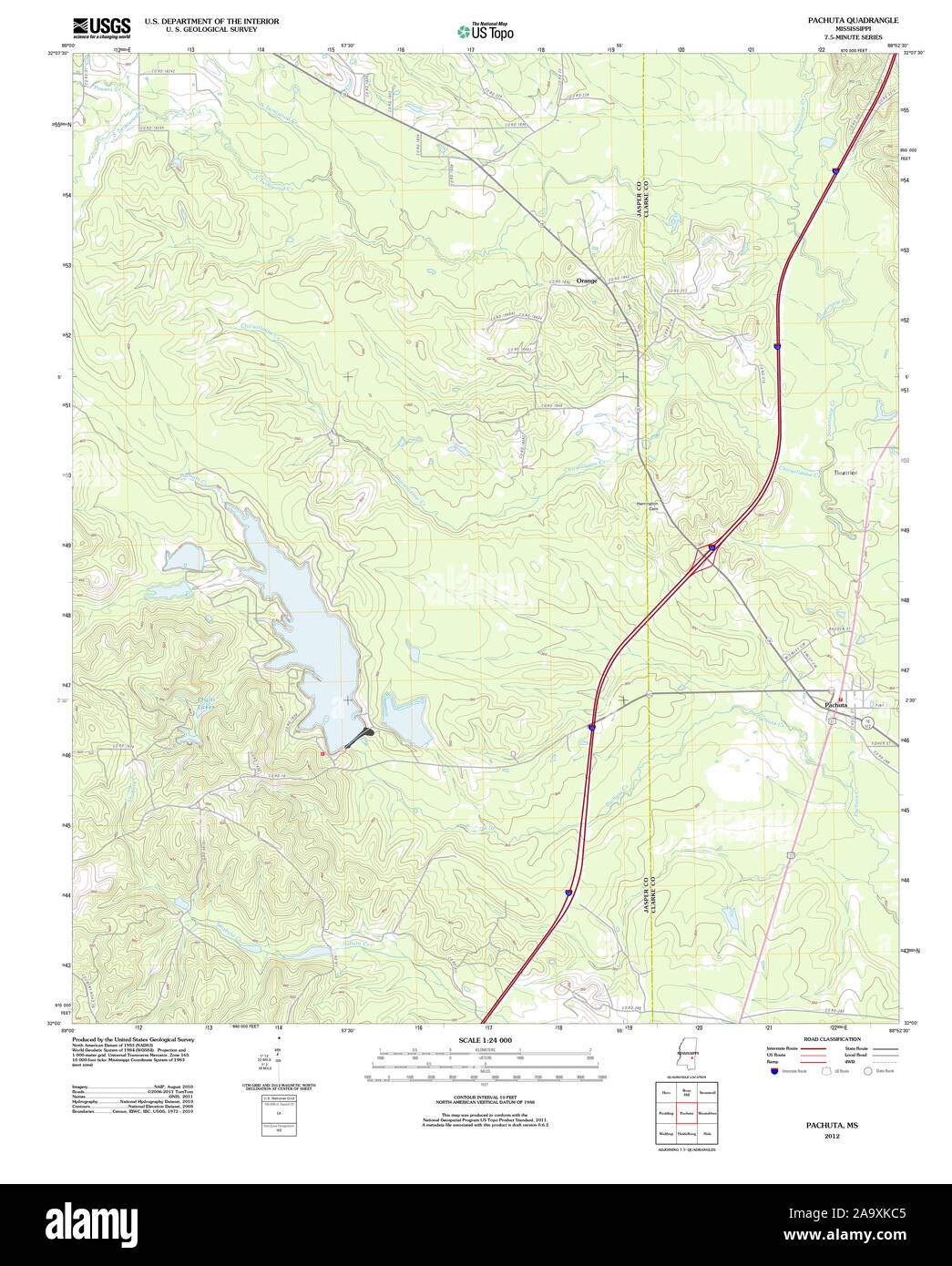 Map of pachuta hires stock photography and images Alamy