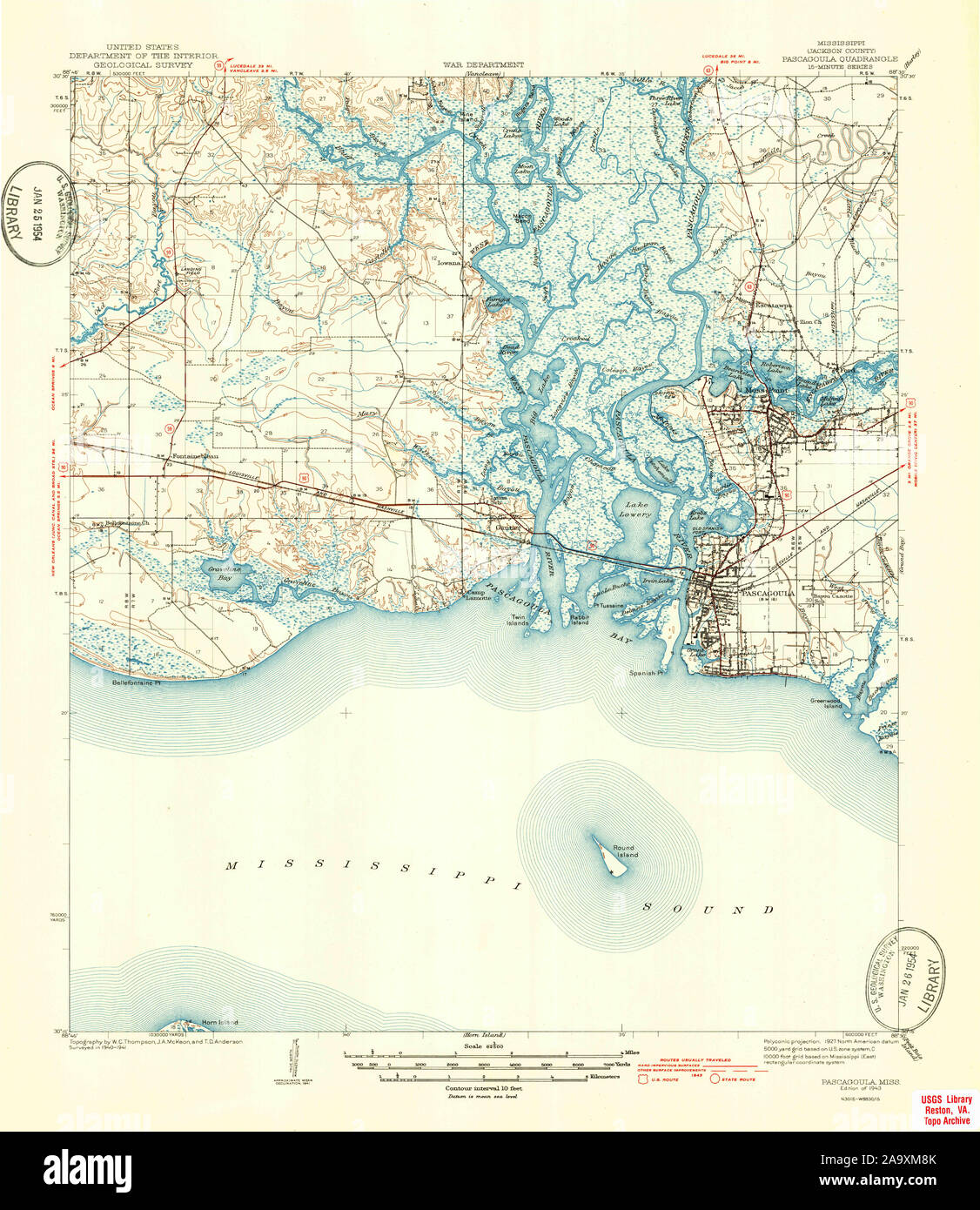 Map of pascagoula mississippi hires stock photography and images Alamy