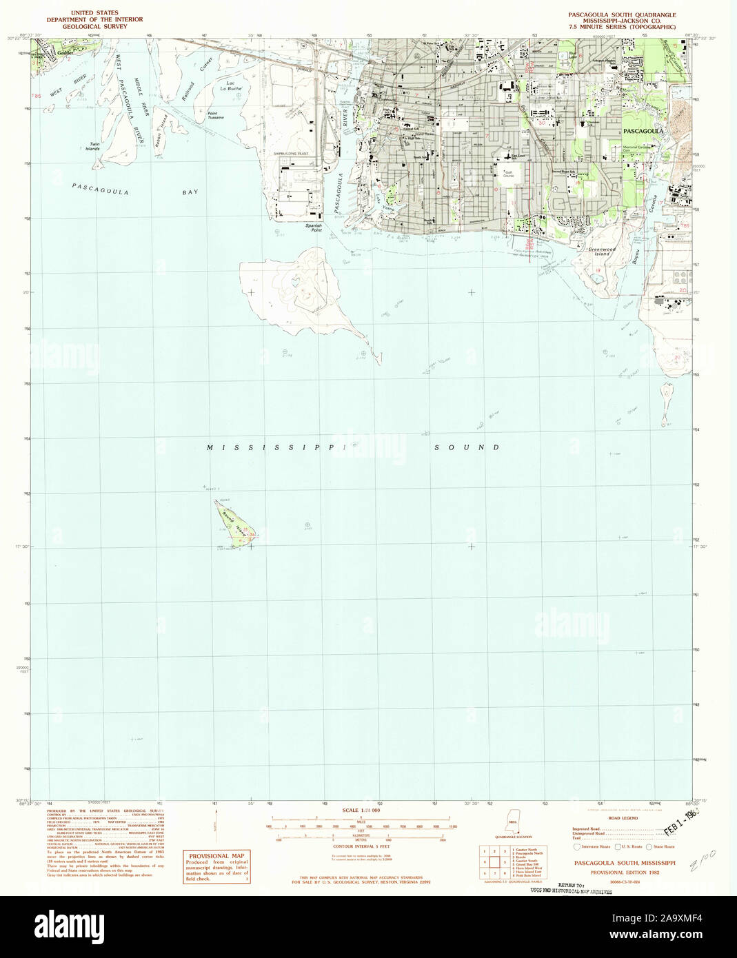 Pascagoula mississippi map hires stock photography and images Alamy