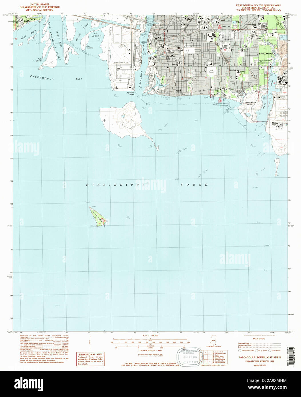 Pascagoula mississippi map hires stock photography and images Alamy