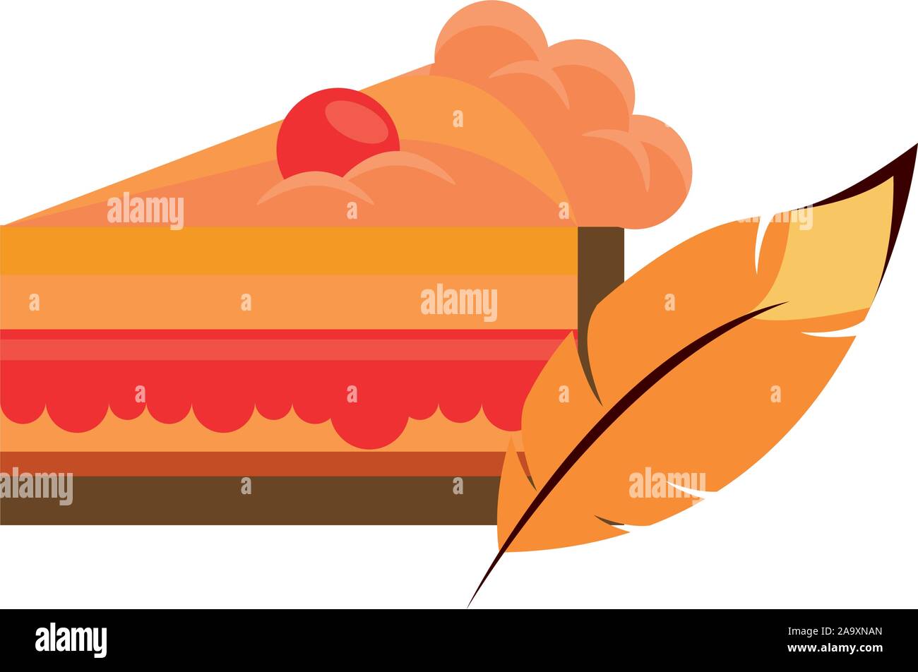 delicious sweet cake portion icon Stock Vector Image & Art - Alamy