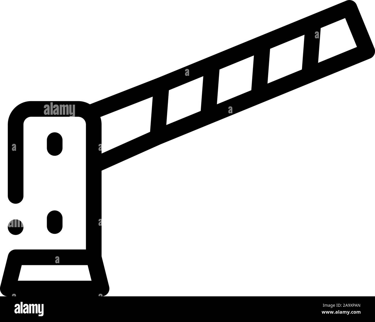 Parking Barrier Icon Vector Outline Illustration Stock Vector Image ...