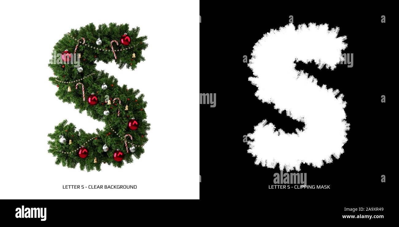 https://c8.alamy.com/comp/2A9XR49/christmas-letter-s-christmas-typography-2A9XR49.jpg