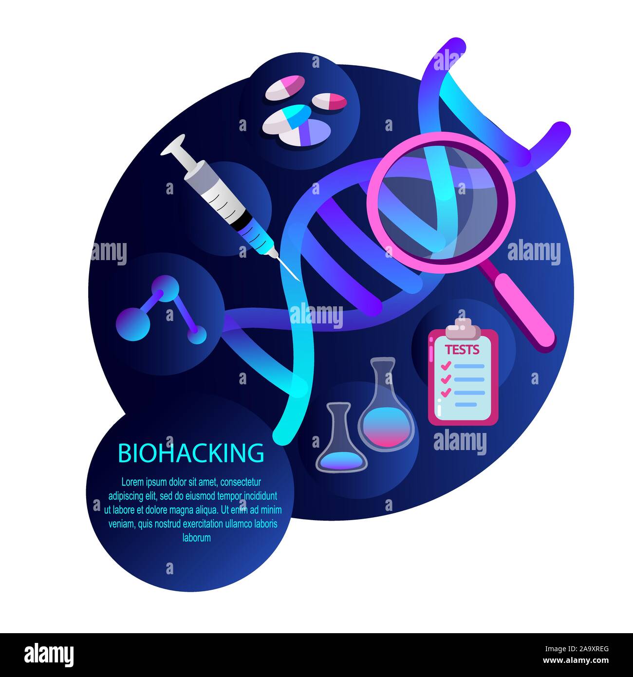 Tests and tablets Stock Vector Images - Alamy