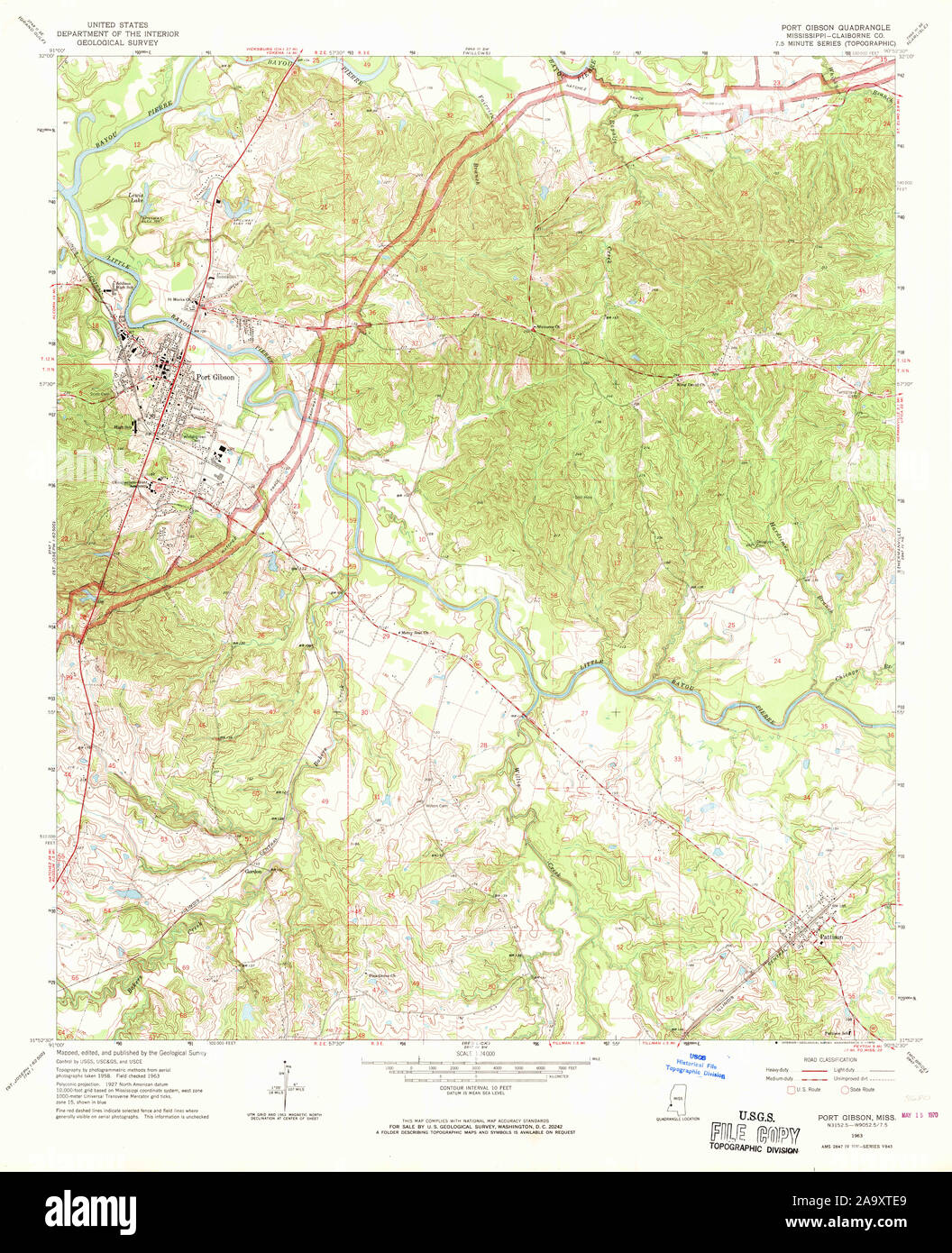 Port Gibson Ms Map Port Gibson Mississippi Map High Resolution Stock Photography And Images -  Alamy