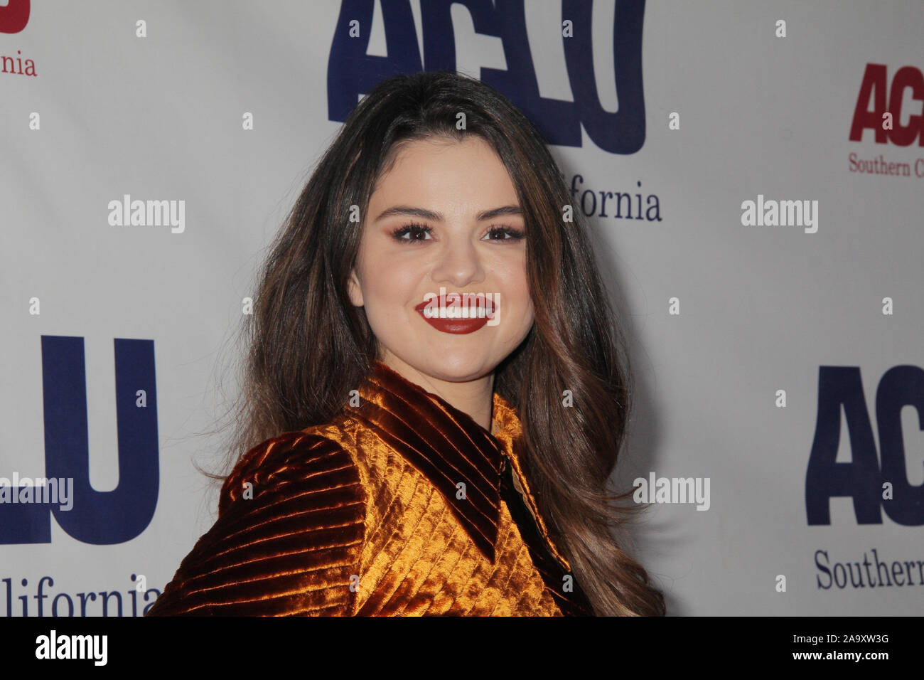 Los Angeles, USA. 17th Nov, 2019. Selena Gomez 11/17/2019 ACLU SoCal's