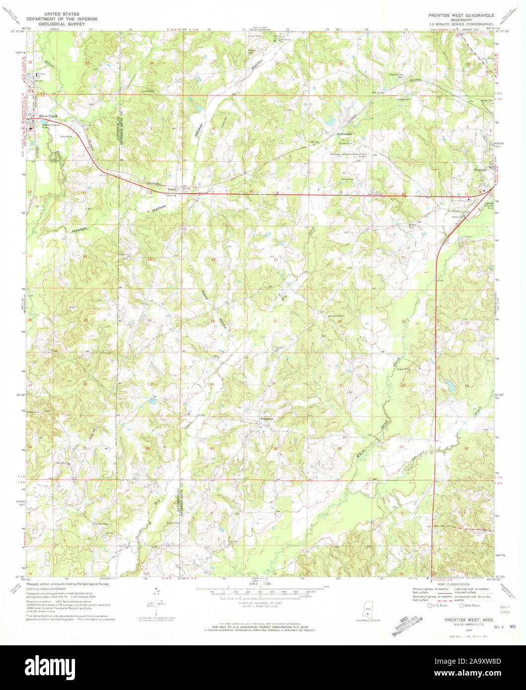 Map of prentiss mississippi hires stock photography and images Alamy