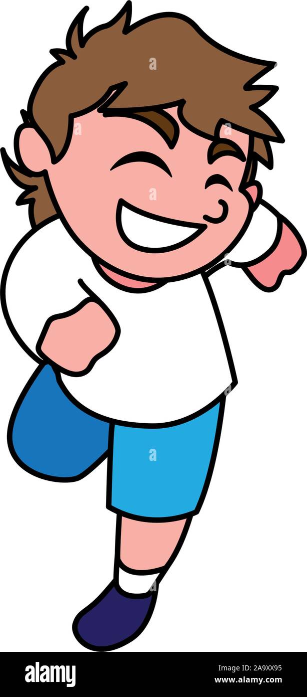 boy smiling on white background vector illustration design Stock Vector ...