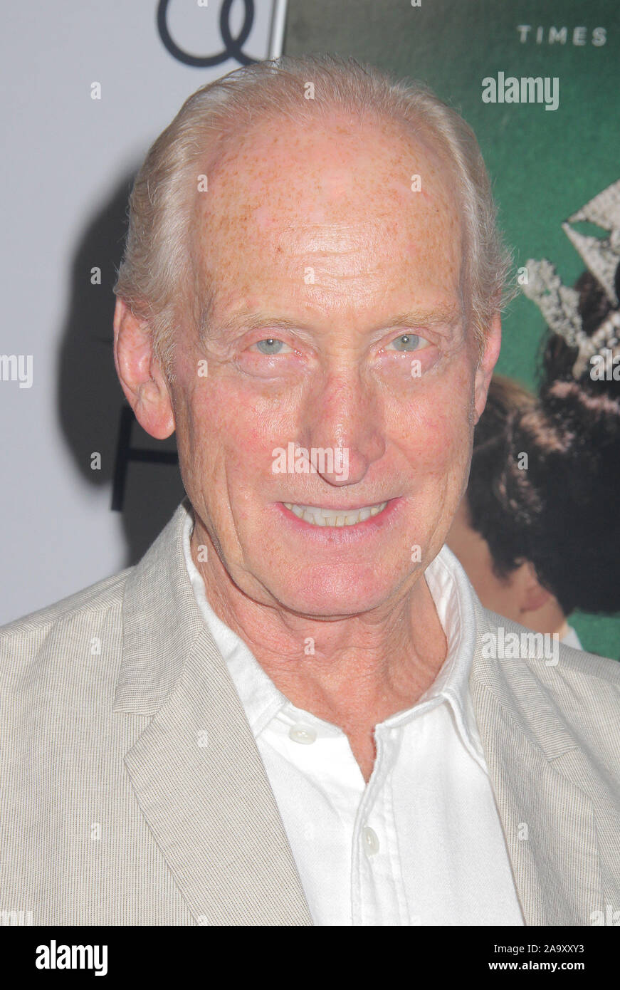 Los Angeles, USA. 16th Nov, 2019. Charles Dance 11/16/2019 AFI Fest 2019 Gala Screening 'The Crown' held at the TCL Chinese Theater in Los Angeles, CA Credit: Cronos/Alamy Live News Stock Photo