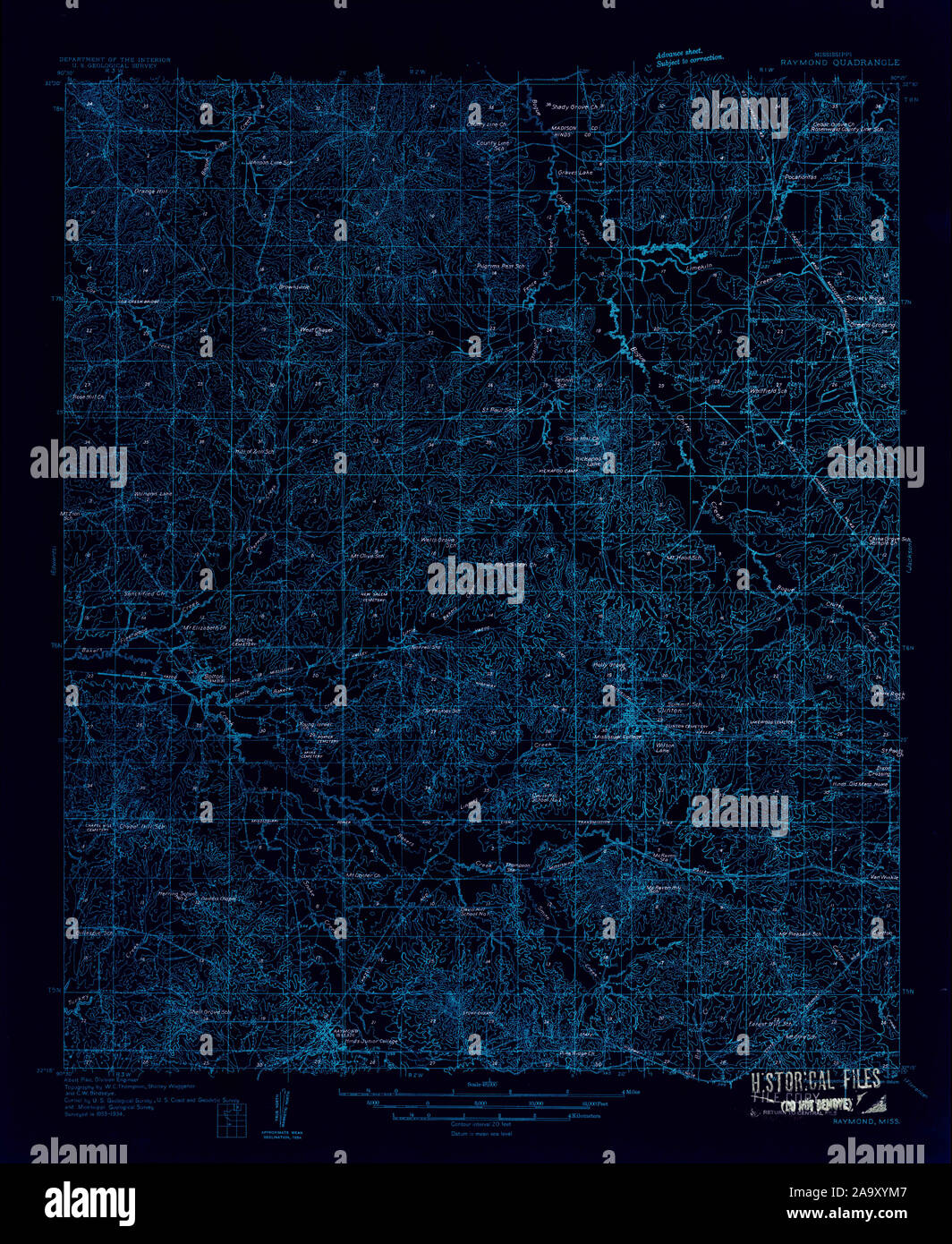 Map of raymond mississippi hires stock photography and images Alamy