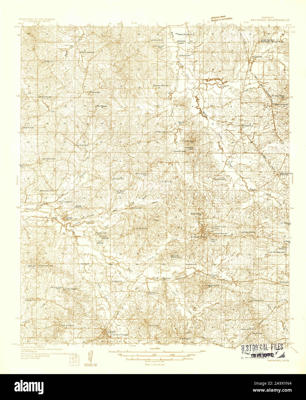 Map of raymond mississippi hires stock photography and images Alamy