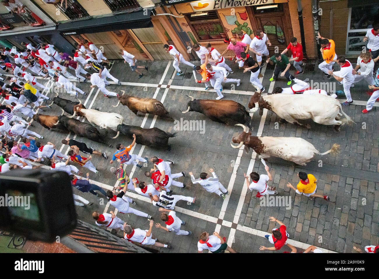 San Fermin festival, Pamplona, Spain July 2019 Stock Photo