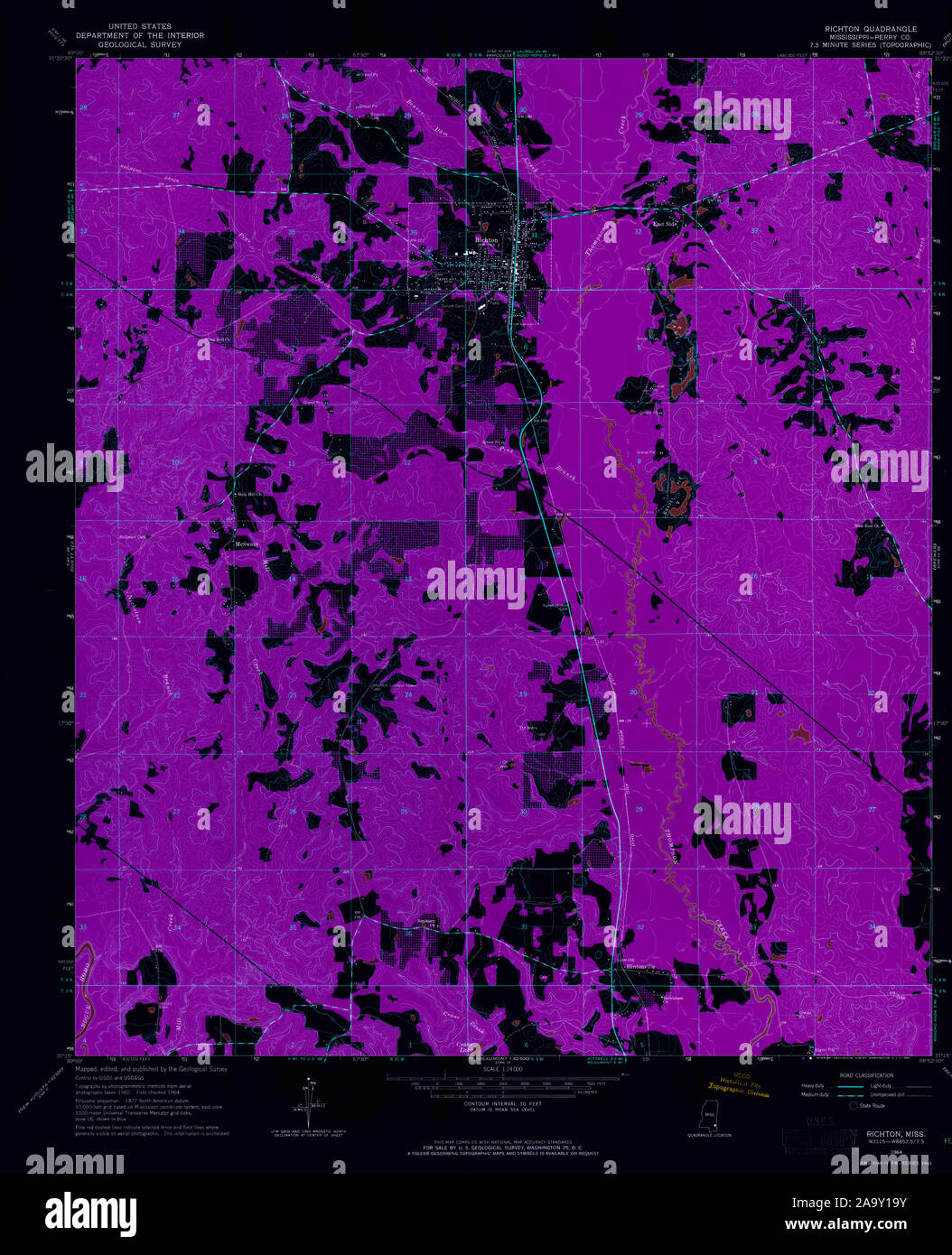 Map of richton hires stock photography and images Alamy