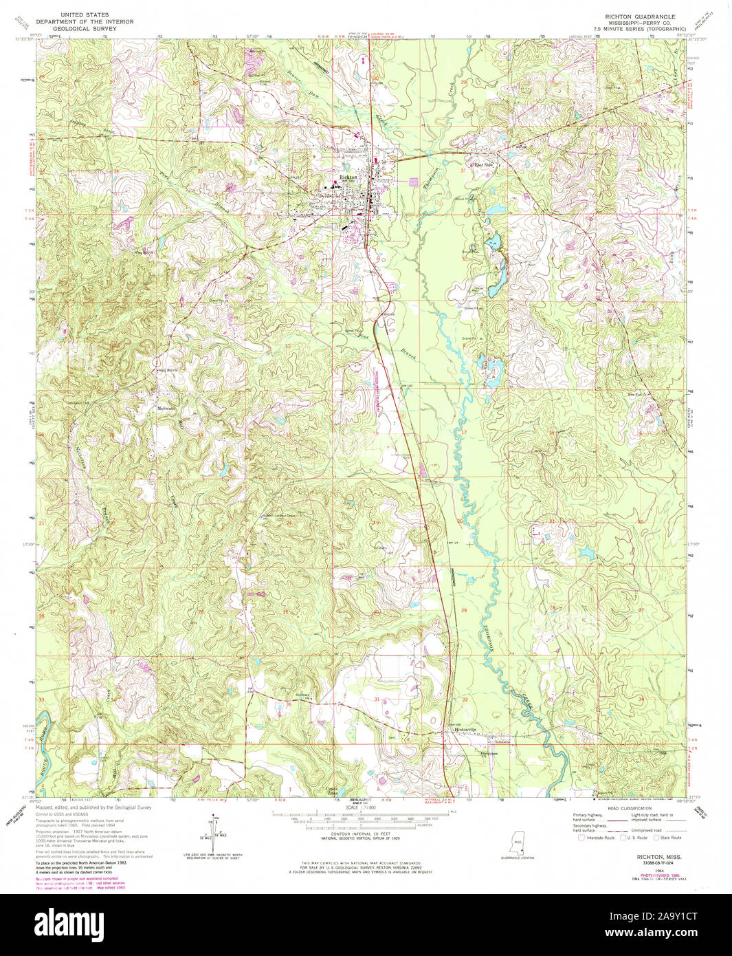 Richton map hires stock photography and images Alamy