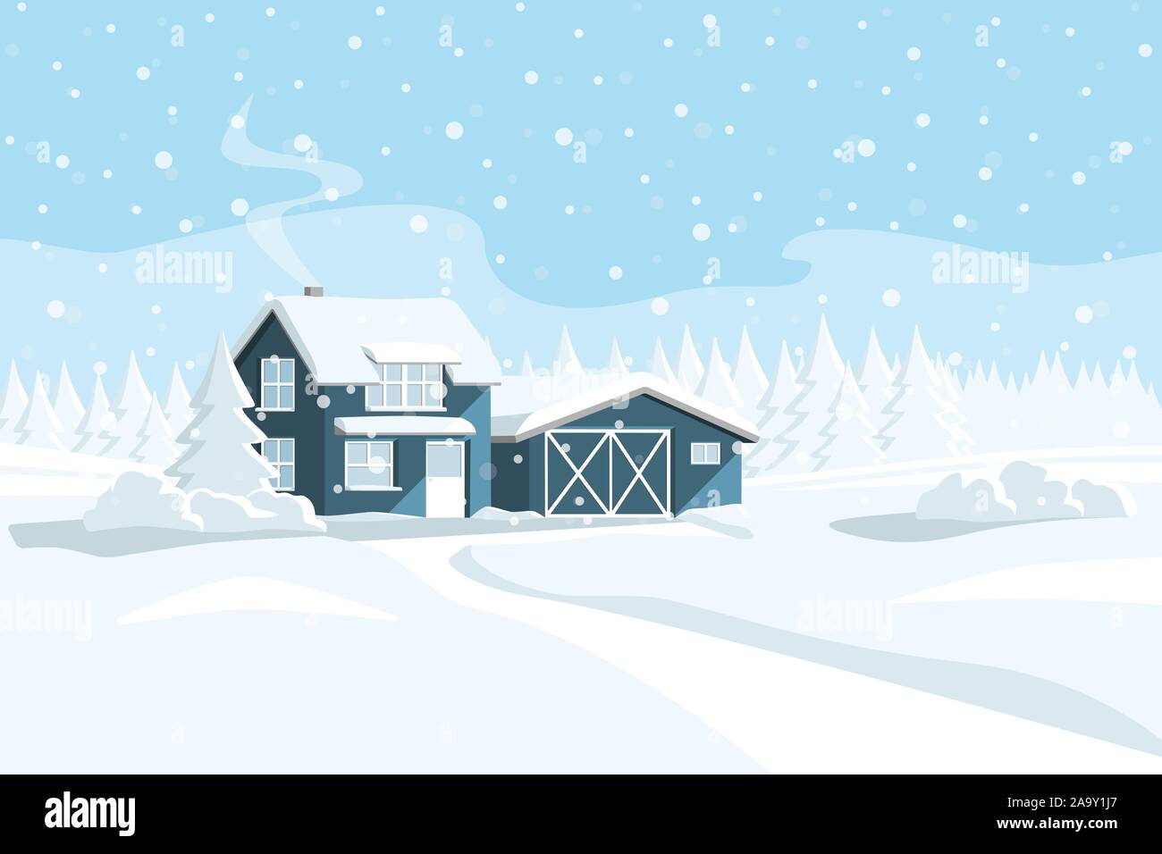 Wooden house in a snowy forest. Winter wonderland. Vector banner template Stock Vector Image & Art - Alamy Wooden house in a snowy forest. Winter wonderland. Vector banner template Stock Vector Image & Art - Alamy