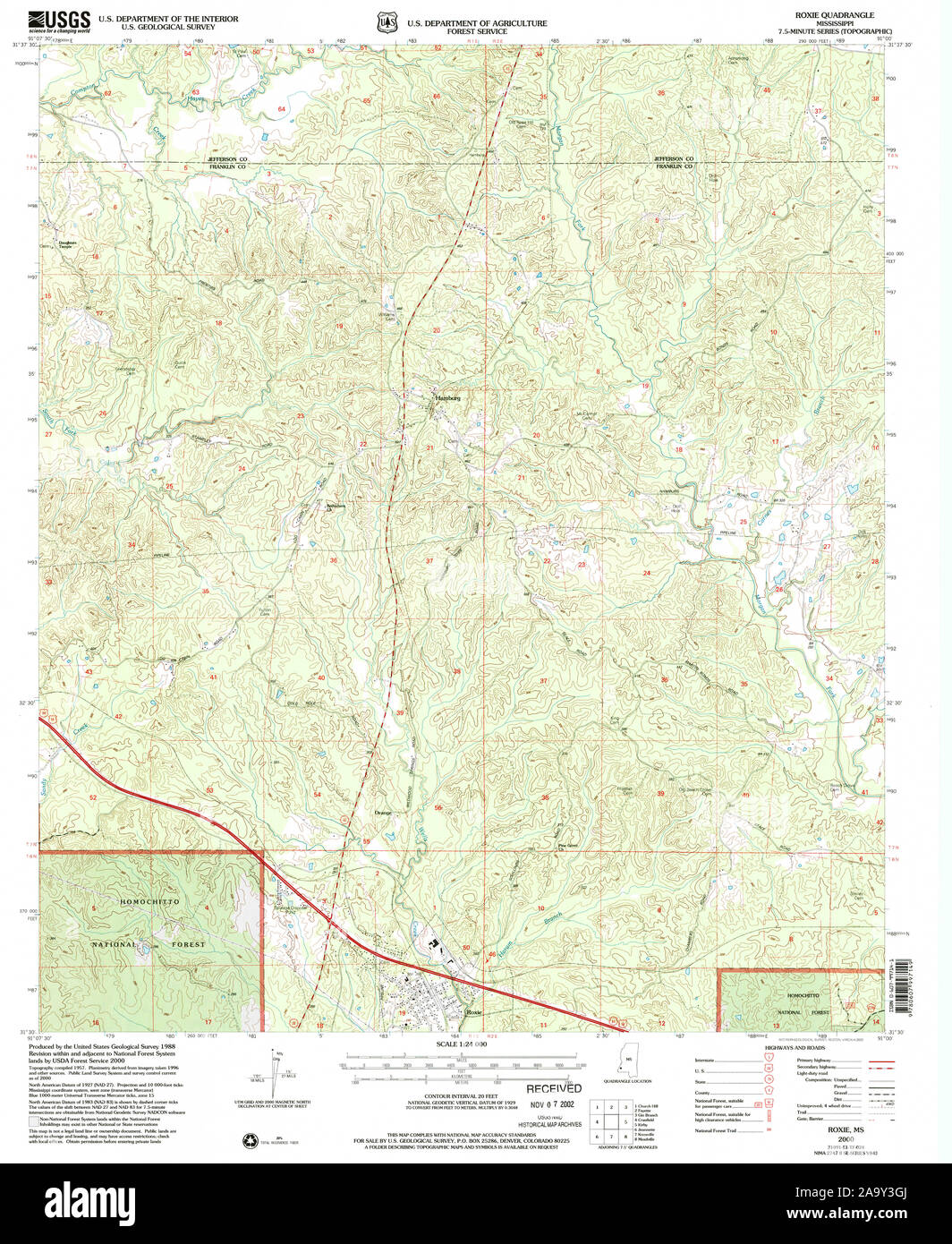 Map of roxie hires stock photography and images Alamy