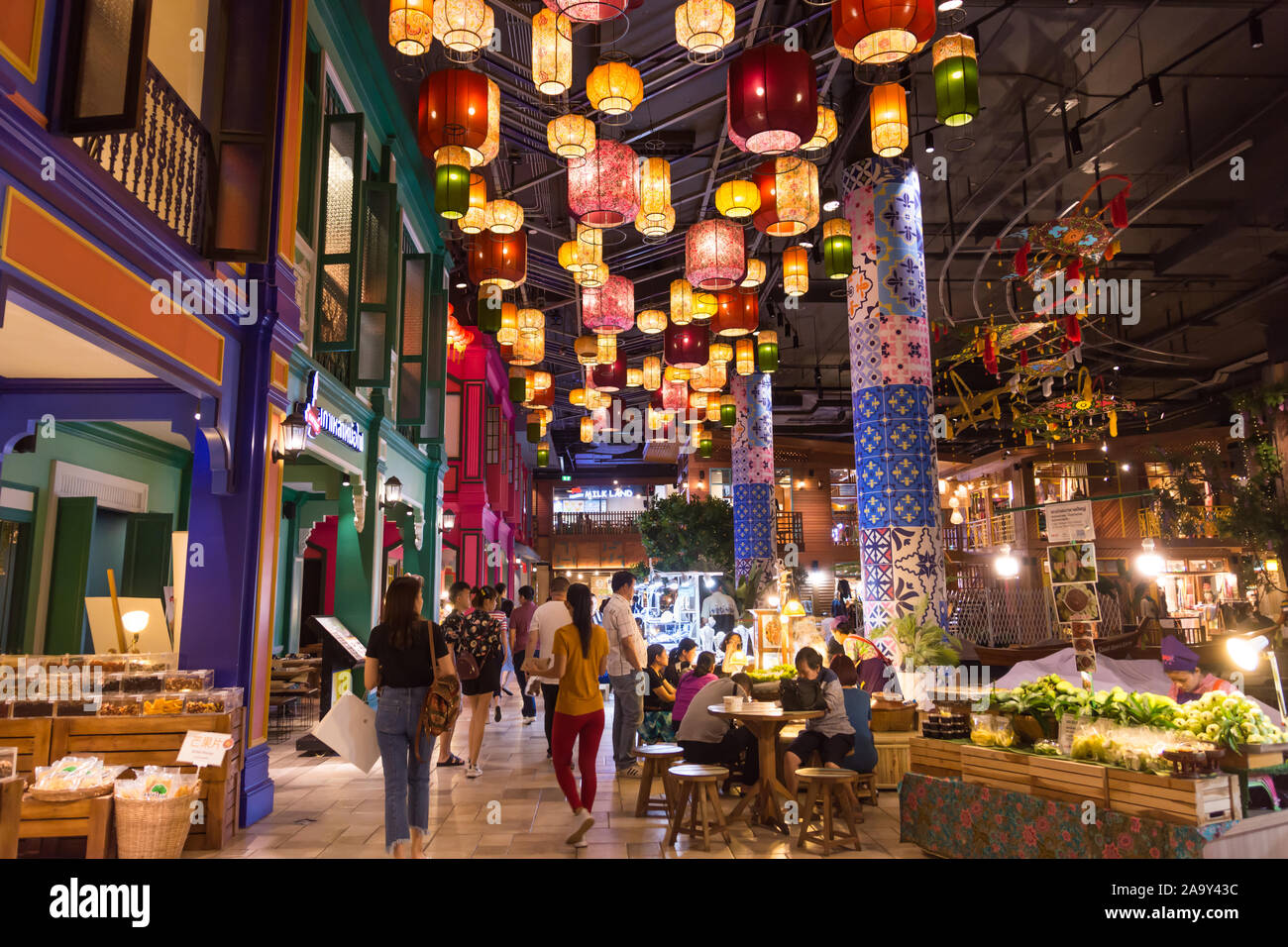 IconSiam shopping mall food court, Khlong San District, Thonburi, Bangkok,  Thailand, Stock Photo, Picture And Rights Managed Image. Pic. U37-3440543