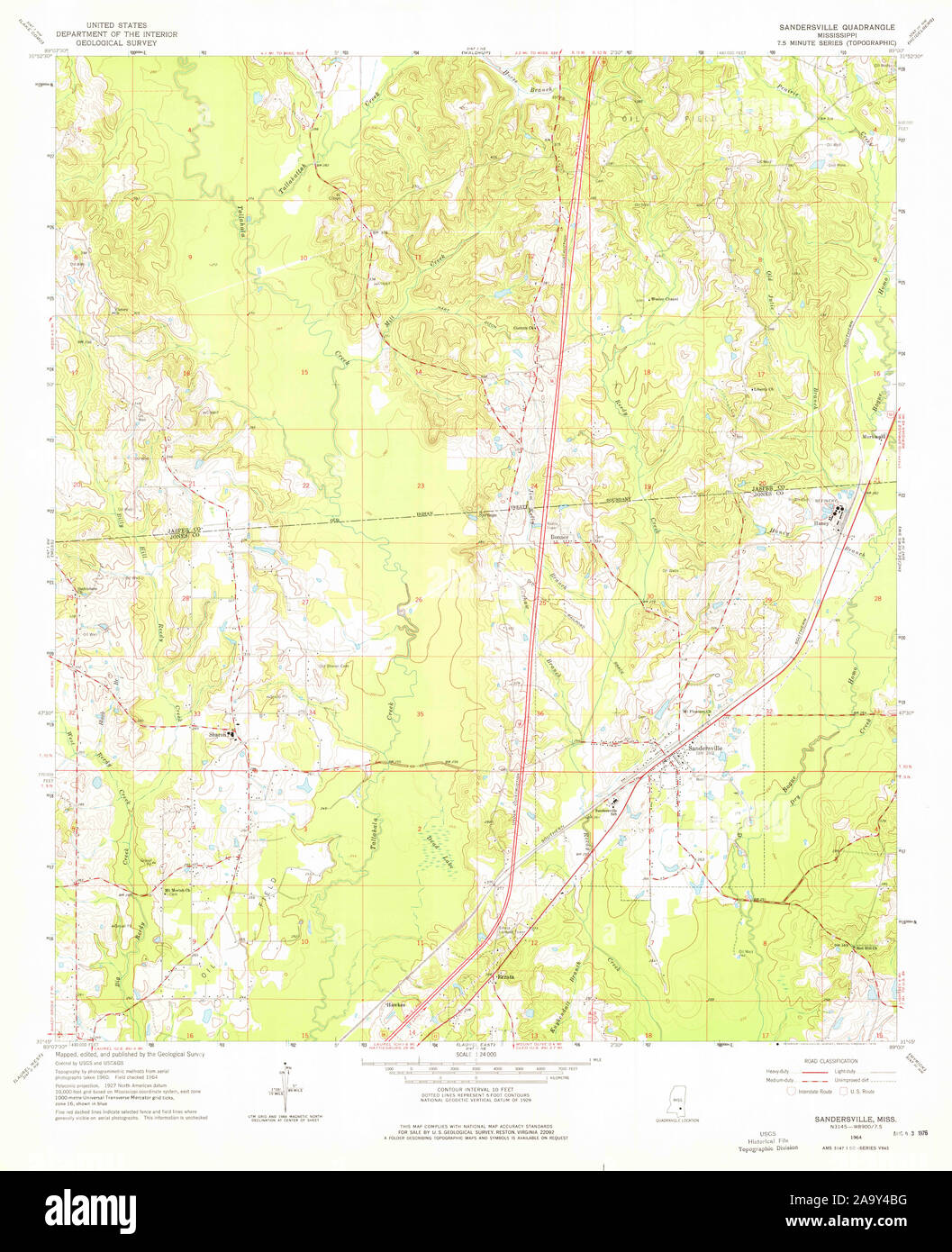 Map of sandersville hires stock photography and images Alamy