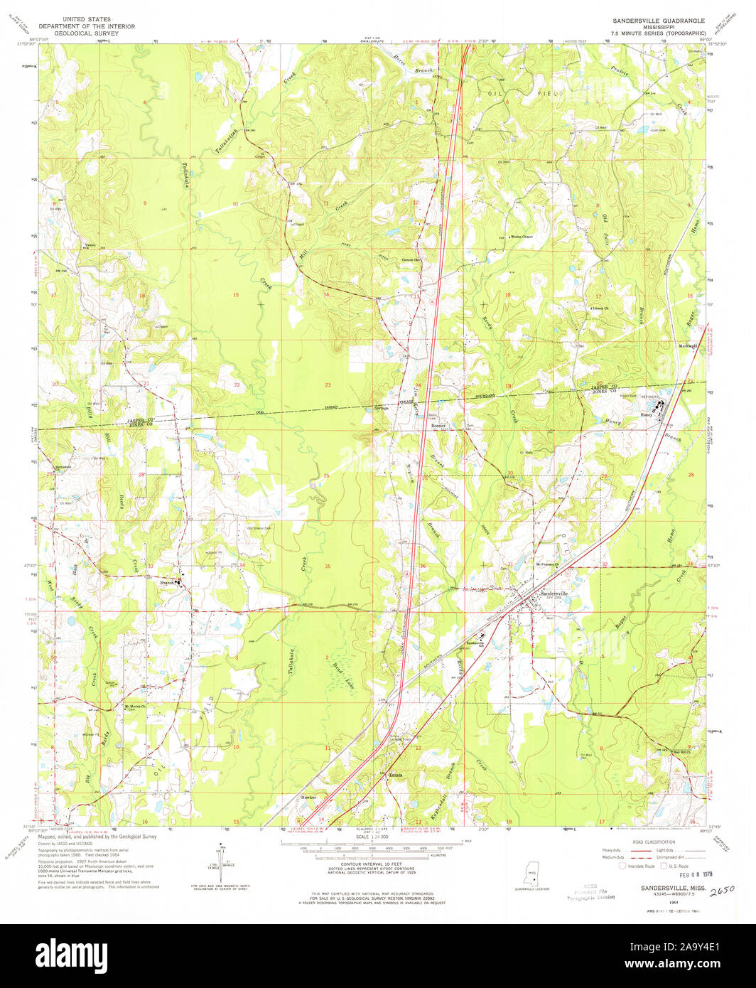 Map of sandersville hires stock photography and images Alamy